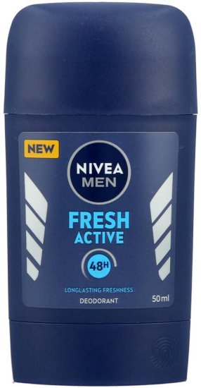 דאודורנט סטיק לגבר Nivea Men Fresh Active  - נפח 50 מ''ל