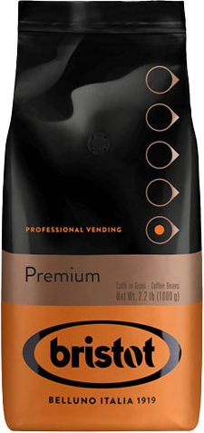 תערובת פולי קפה 1 ק''ג Bristot Professional Vending Premium