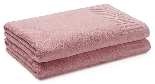 מארז 3 מגבות גוף בגודל 130x70 עשויות 100% כותנה מבית ערד טקסטיל - דגם Noam - צבע ורוד – תמונה 2
