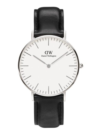 שעון יד לאישה מבית DANIEL WELLINGTON רצועת עור  דגם DW00100053 - יבואן רשמי