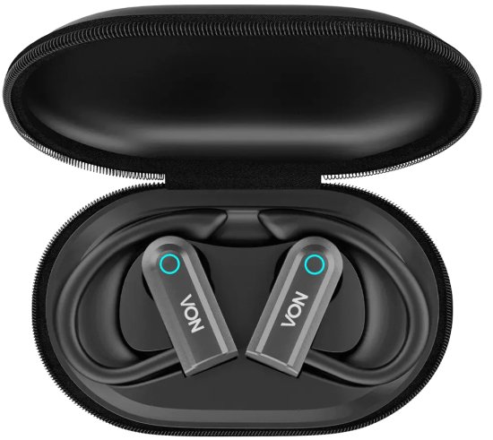 אוזניות ספורט אלחוטיות NOA Active Pro TWS - צבע שחור