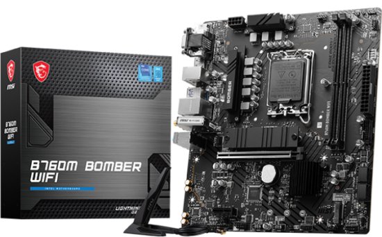 לוח אם MSI B760M BOMBER WIFI LGA1700 Intel B760