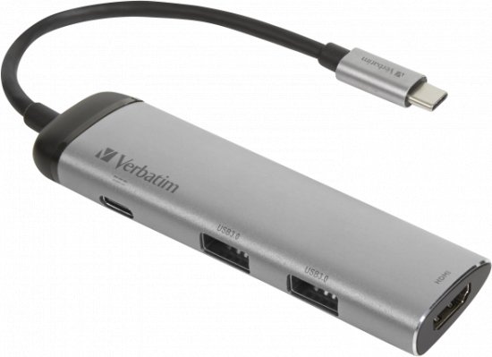 מפצל USB-C לחיבורי Verbatim USB 3.0 HDMI 4K USB-C – תמונה 2