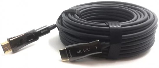 כבל AOC HDMI 2.0 מבוסס סיב אופטי באורך 25 מטר Gold Touch 4K 60Hz