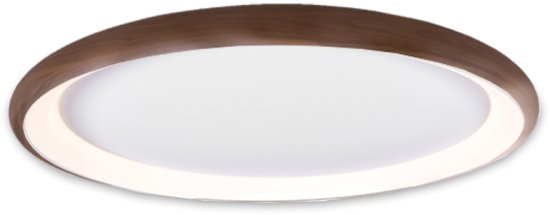 מנורה צמודת תקרה קוטר 41 ס"מ Lumitec Fendi IP20 45W – צבע גוף עץ גוון אור 3000K