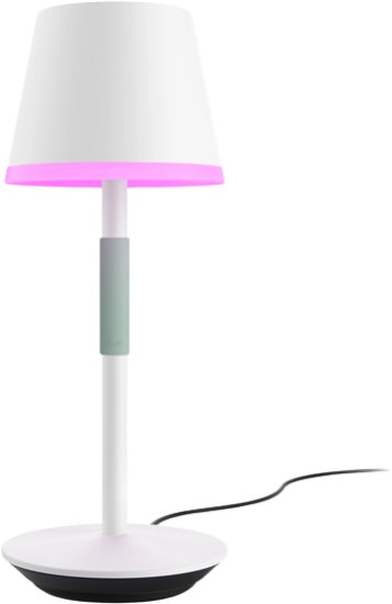 מנורה שולחנית צבעונית וניידת עם גוון אור לבן מתכוונן Philips Hue Go 2000K-6500K - צבע לבן