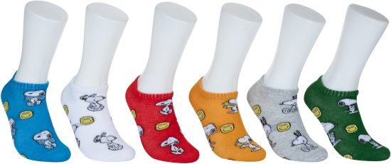 6 זוגות גרבי קרסול לבוגרים Pulliez דגם סנופי – מידות 42-47 Medium