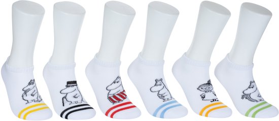 6 זוגות גרבי קרסול לבוגרים Pulliez דגם מומינים – מידות 42-47 Larg