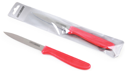 סכין רב שימושית חלקה להב שפיץ 10 ס''מ דגם Pro Sharp מבית Arcosteel - צבע אדום