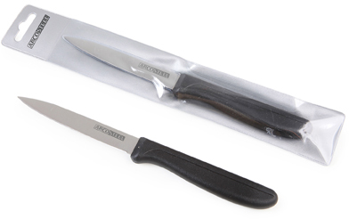 סכין רב שימושית חלקה להב שפיץ 10 ס''מ דגם Pro Sharp מבית Arcosteel - צבע שחור