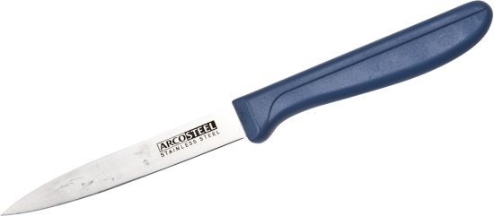 סכין רב שימושית חלקה להב שפיץ 10 ס''מ דגם Pro Sharp מבית Arcosteel - צבע כחול