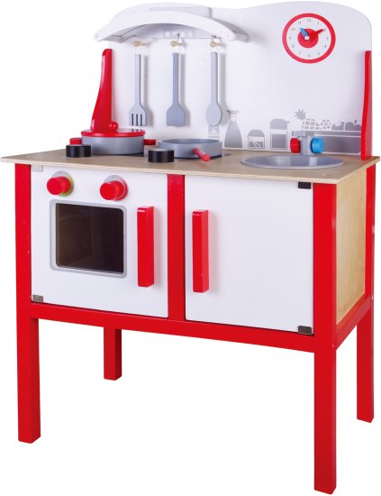 מטבח עץ לילדים דגם כלנית מבית Pit Toys