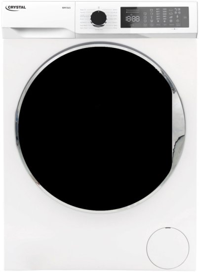 מכונת כביסה פתח חזית 10 ק''ג 14 תוכניות 1400 סל''ד Crystal WM104S - צבע לבן