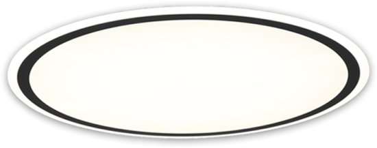 מנורה צמודת תקרה קוטר 60 ס''מ Lumitec Piano IP20 55W - צבע גוף לבן גוון אור 4000K