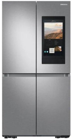 מקרר 4 דלתות Family Hub מקפיא תחתון אינוורטר 677 ליטר Samsung RF77A9775SR No Frost - צבע פלטינום מוברש