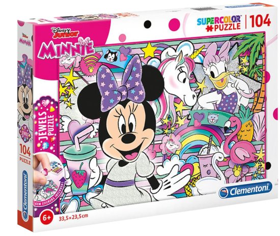 פאזל 104 חלקים מבית Clementoni - מיני מאוס
