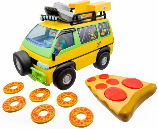 צבי הנינג'ה: טירוף המוטנטים (TMNT) רכב על שלט יורה פיצות