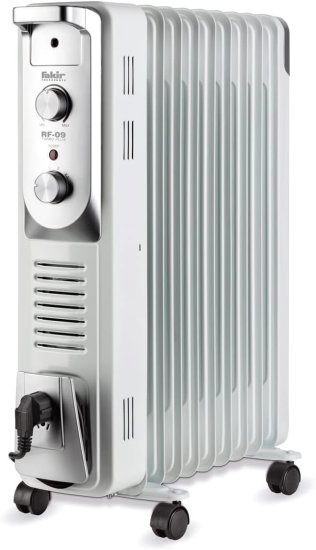 רדיאטור 9 צלעות עם מאוורר טורבו ומתקן יבוש Fakir RF-09 2600W