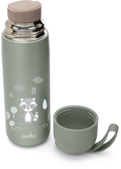 תרמוס עם ספל 400 מ"ל Nuvita – צבע אפור