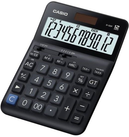 מחשבון שולחני גדול ספרות גדולות Casio D-120F