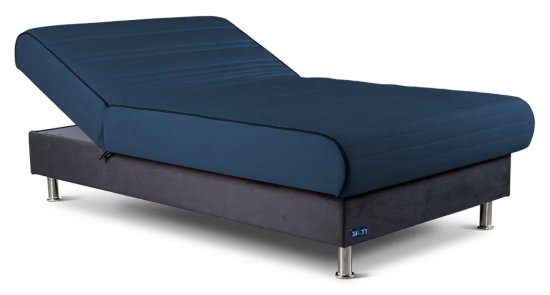 מיטת נוער מתכווננת חשמלית 140/200 דגם EASY מבית Dr.Gav - צבע כחול כהה