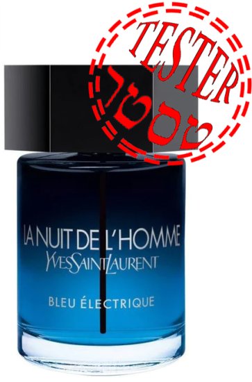 בושם לגבר 100 מ''ל Yves Saint Laurent La Nuit De L'Homme Bleu Electrique או דה טואלט E.D.T - טסטר