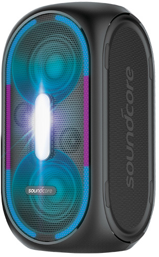 רמקול בידורית נייד 160W דגם +SoundCore Rave מבית Anker - צבע שחור