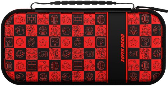 נרתיק נשיאה Mario Icons ל-PDP Nintendo Switch - אדום/שחור – תמונה 2