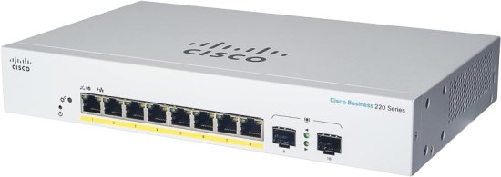 מתג חכם Cisco Business 8-Port Gigabit PoE CBS220-8P-E-2G-EU