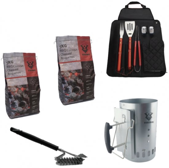 מארז לגריל פחם / מעשנה פחם מבית VIKING