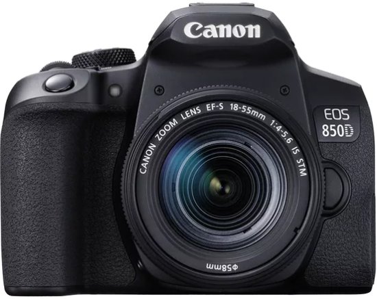 מצלמה דיגיטלית Canon EOS 850D - צבע שחור + עדשת EF-S 18-55mm F4-5.6 IS STM