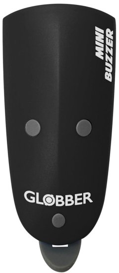 פנס וצפצפה 12 לומן Globber Mini Buzzer - צבע שחור