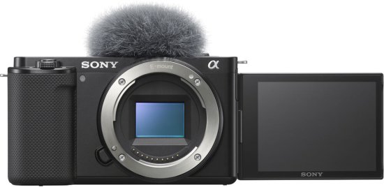 מצלמה דיגיטלית לוולוגינג עם עדשה הניתנת להחלפה Sony ZV-E10 - גוף בלבד - צבע שחור