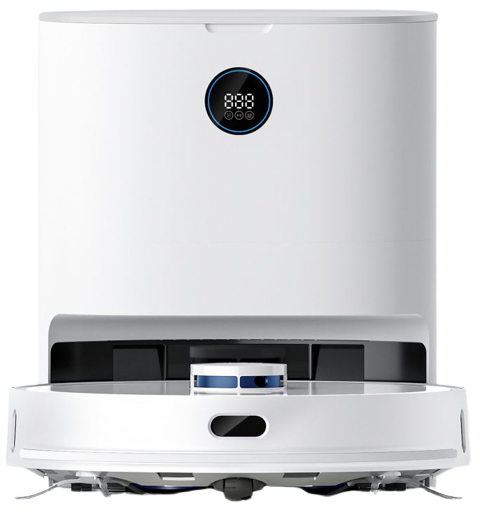 שואב שוטף רובוטי עם עמדת ריקון חכמה דגם H30 Plus מבית Xclea – צבע לבן