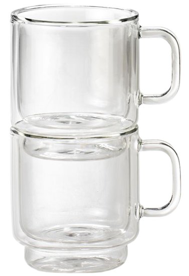 זוג כוסות שתייה חמה עם ידית 250 מ''ל Food Appeal Andes