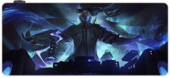 משטח גיימינג לעכבר גודל 90x40 ס''מ דגם Anime And RGB מבית Multi Garden