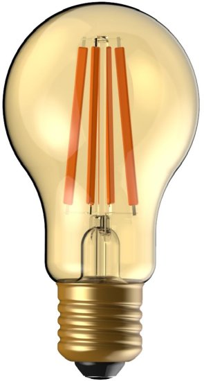 נורת לד A60 פחם 8.5W מבית Midea גוון אור חם 2700K - זהב