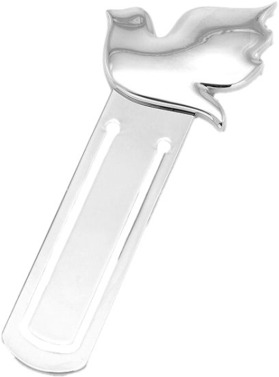 סימנייה יונה מצופה כסף Merdinger by Hazorfim