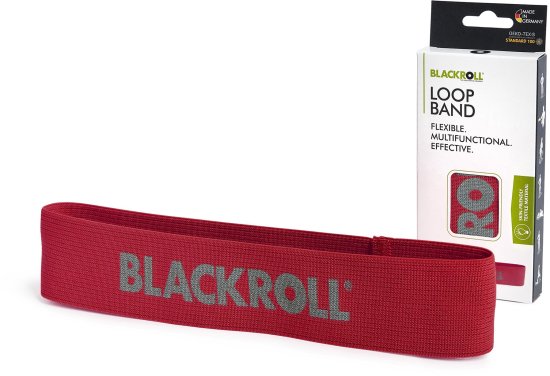 גומיית התנגדות דגם Loop Band מבית BLACKROLL - צבע אדום - רמת התנגדות בינונית-קלה