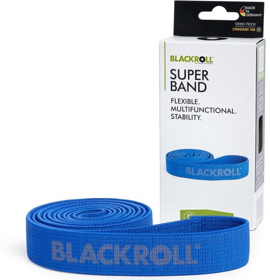 גומיית התנגדות דגם Super Band מבית BLACKROLL - צבע כחול - רמת התנגדות חזקה