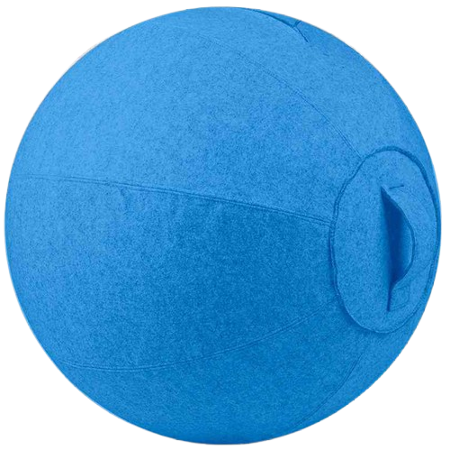 כדור פיזיו ארגונומי מרופד בקוטר 65 ס''מ - צבע כחול