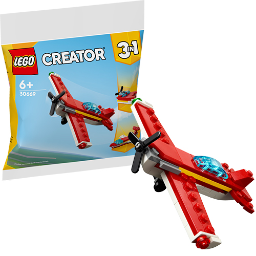 מטוס אדום אייקוני 30669 LEGO Creator 3 in 1