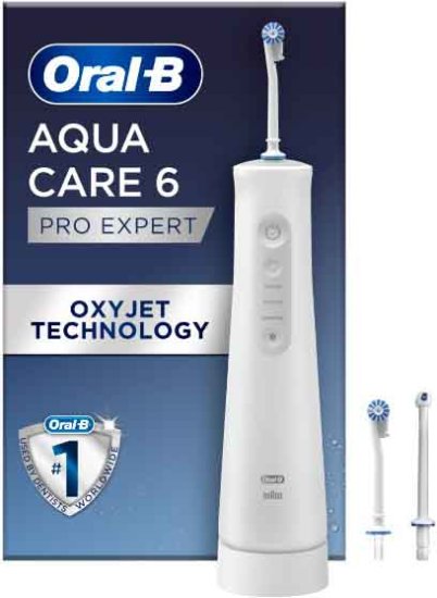 סילון מים דנטלי נטען ונייד 6 Oral-B AquaCare