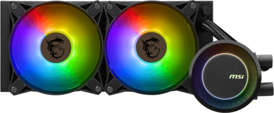 קירור נוזלי למעבד MSI MAG CORELIQUID E240 - שחור – תמונה 2