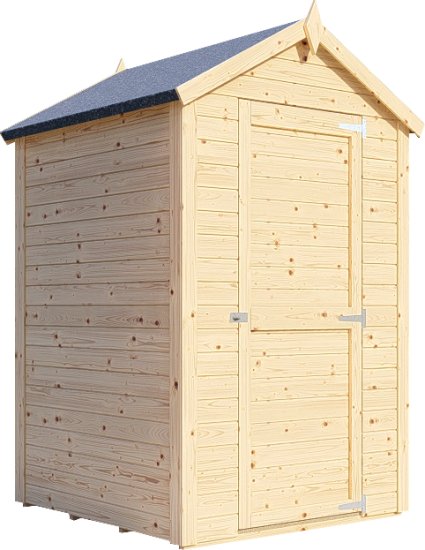 מחסן גינה מעץ GardenX דגם City 44 – מידות 1.2X1.3 מטר