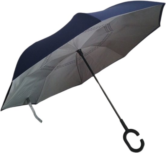מטריה מתהפכת 46 אינצ' - צבע כחול
