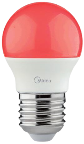 נורת LED A45 5W E27 מבית Midea צבע - אדום
