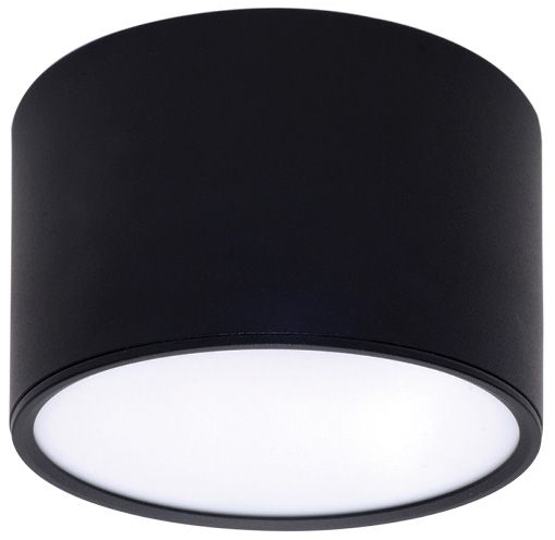 מנורה צמודת תקרה עגולה Omega 20W MILK גוון אור מתחלף 3000K-6000K + כפתור – צבע שחור