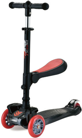 קורקינט 3 גלגלים לילדים Hurtle – שחור