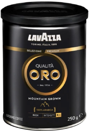 קפה טחון 250 גרם באריזת פחית Lavazza Qualita Oro Mountain Grown